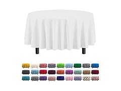 Premium Round White table cover