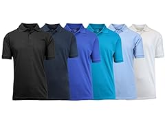 Men's Pique Polo 6-Pack