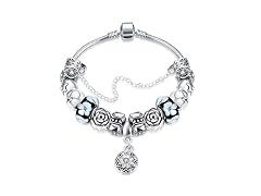 Floral Pandora Inspired Bracelet