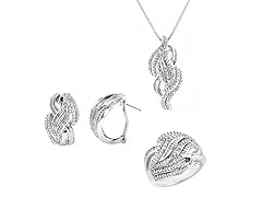 White Diamond 3pc Set, 0.25ct