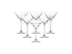 Eater x Zwiesel Fortessa Folly Crystal Glass, 6 Ounce Martini 6 CT