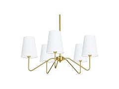 Bosceos 5-Light Gold Chandelier