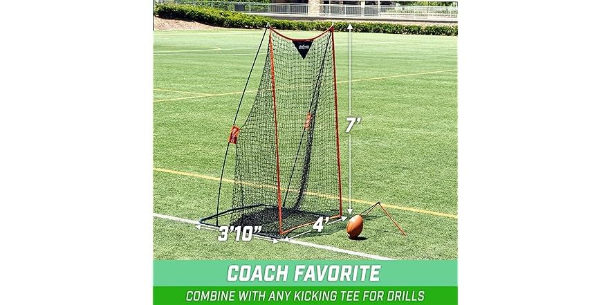 GoSports Football 7 ft x 4 ft Kicking Net