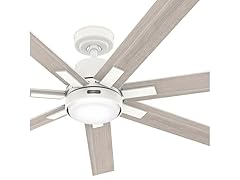 Hunter Fan CC53574-A 60" Matte White Ceiling Fan