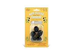 Genuine Fred Genuine Fred Olive ERASERS, Set of 5, Quali