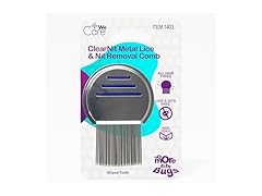 Dynarex WeCare ClearNit Metal Lice and Nit Removal Comb