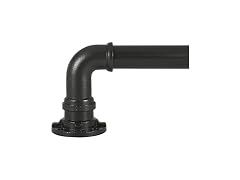 Decopolitan Industrial Curtain Rod Black