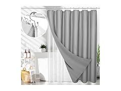 3in1 Waterproof Shower Curtain
