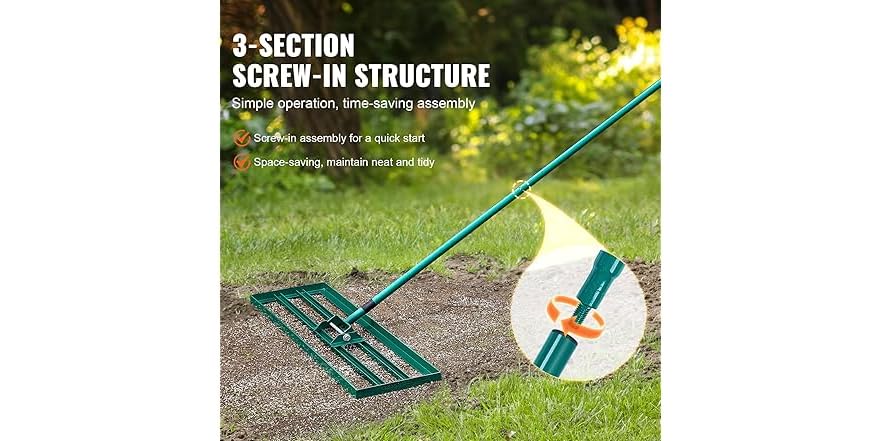 VEVOR Lawn Leveling Rake