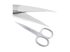 LahGum Metal Small Curved Nail Scissors For Nail Tip