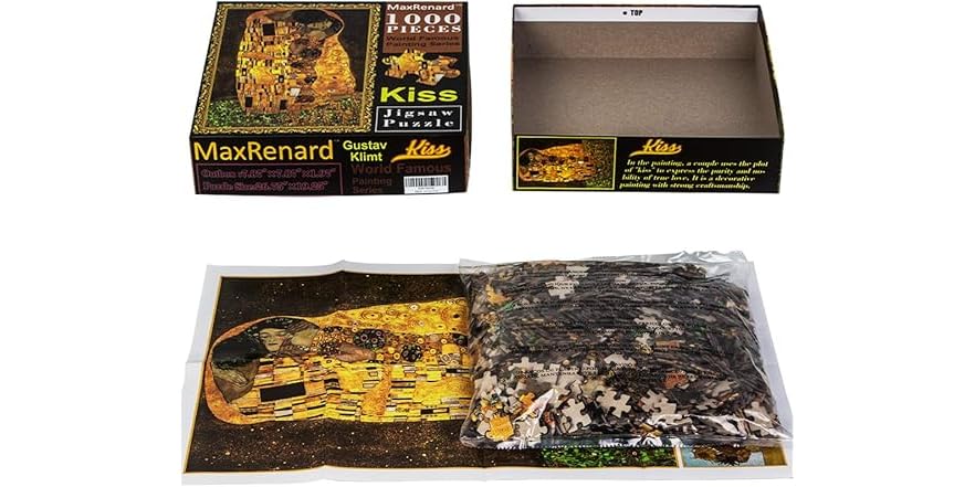 MaxRenard Puzzle 1000 Pezzi Paesaggio Foresta - 67,9x50,2 Cm, Cartone Riciclato, Poster Incluso - 4
