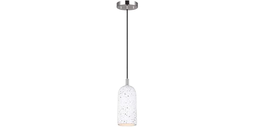 Pella 5-Inch 1-Light Pendant Light, Cement