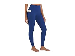 Sunzel Womens Leggings 28in L Blue W/Pockets