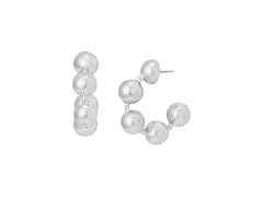 AllSaints Women's Ebby Ball Chain Hoop Earrings