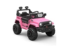 Hetoy 12V Kids Electric Vehicles Ride On Truck Car(Pink)