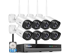 (Set of 8) Hiseeu Wireless Security Camera System