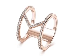 18K Gold Plated Geometric Ring