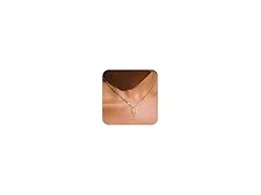 FICXOR Dainty Gold Necklace for Women