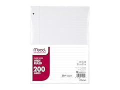 Mead Loose Leaf Paper, Wide Ruled, 200 Sheet