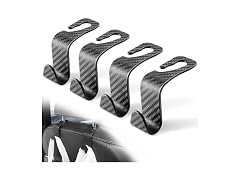 LivTee APP-Auto-156 Car Seat Headrest Hook, 4-Pack