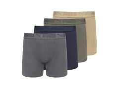 PUMA Men's 4-Pack Mesh Boxer Briefs