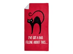 Bad Feline Beach Towel