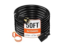 50 FT 30 Amp Generator Extension Cord SJTW