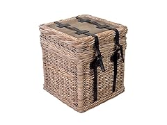 Oasis Side Table with Leather Buckles