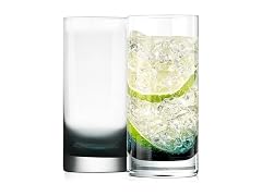 NutriChef 12.5oz Highball Drinking Glasses - Set of 2 