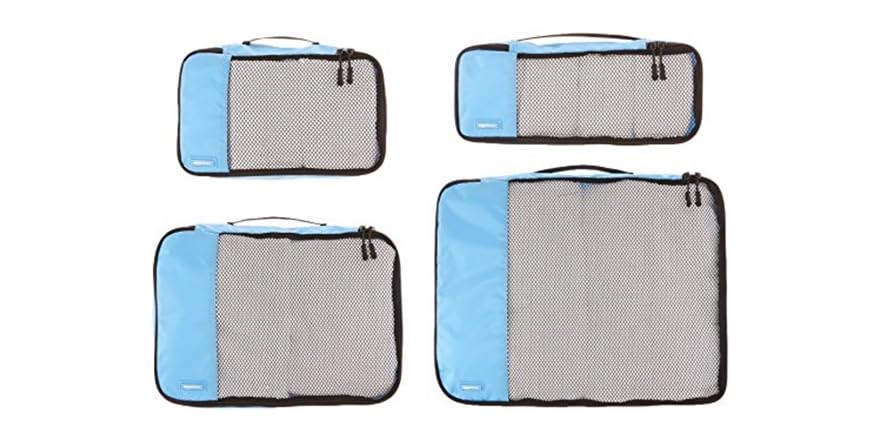 AmazonBasics 4-Piece Packing Cubes Set