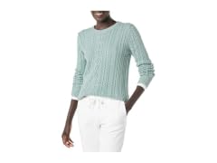 Amazon Essentials Women Soft Cotton Cable Sweater