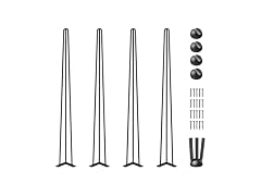 Hairpin Table Legs 36 in Black Set of 4 Desk