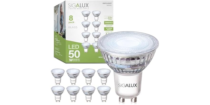 Sigalux GU10 LED Light Bulbs, Dimmable