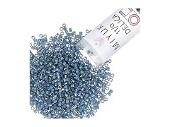 Miyuki Delica Seed Beads Fancy Lined Teal Dark Blue