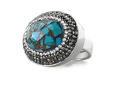 18K Plated Turquoise & Copper Ring