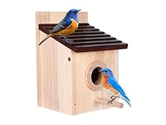 KZAIONE Bird House for Outside with Predator Guard
