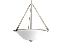 3-Light Chandelier, Antique Nickel