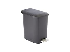 Amazon Basics Compact Plastic Bathroom Trash