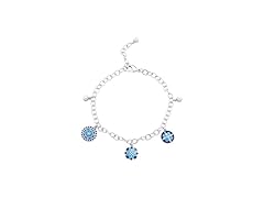 Azure Royal Garden Link Charm Bracelet