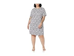 Womens Knit Jersey Sleep Tee Nightdress (M)