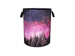 Galaxy Forest Laundry Basket Starry Sky 