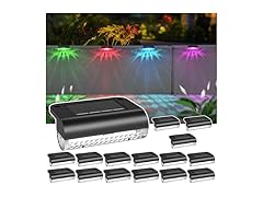 16 Pack Solar Step Lights (RGB)