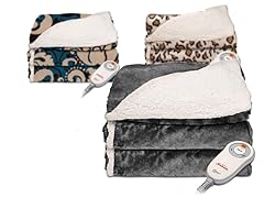 Sunbeam Sherpa Plush Heated Throw