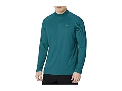 SG Edge Men (L) UPF 50+ Rash Guard 1/4 Zip Shirt