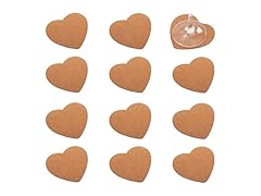 Fun Express Heart-Shaped Cork Coasters - 12 Pc