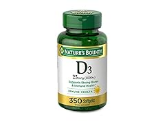 350CT Nature's Bounty Vitamin D3 1000 IU Softgels