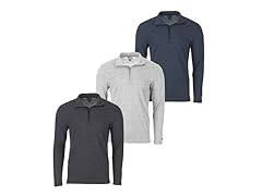 (3-Pack) Champion Men's Quarter Zips
