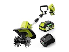 Grelawner 21V Cordless Tiller Cultivator
