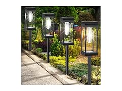 BesLowe 8-Pack Solar Pathway Lights