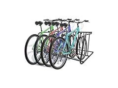10-Bike Floor Rack 59" Wide Steel